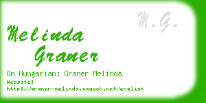 melinda graner business card